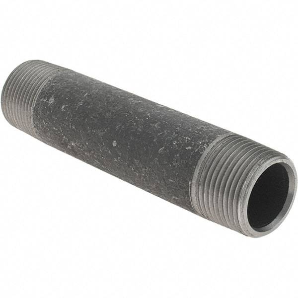 Value Collection - 1" Diam x 5-1/2" Long Steel Black Pipe Nipple - Threaded - Americas Industrial Supply