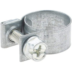 Value Collection - SAE Size 14, 13-1/2 to 14-1/2mm Diam, Chromate Steel Fuel Injection Hose Worm Drive Clamp - 9mm Wide - Americas Industrial Supply