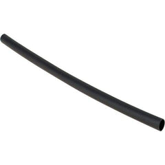 Value Collection - 6" Long Heat Shrink Electrical Tubing - Black - Americas Industrial Supply