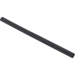 Value Collection - 6" Long Heat Shrink Electrical Tubing - Black - Americas Industrial Supply