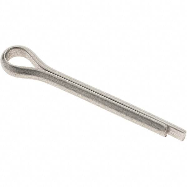 Value Collection - 3/16" Diam x 1-1/2" Long Extended Prong Cotter Pin - Grade 18-8, Uncoated, Stainless Steel - Americas Industrial Supply