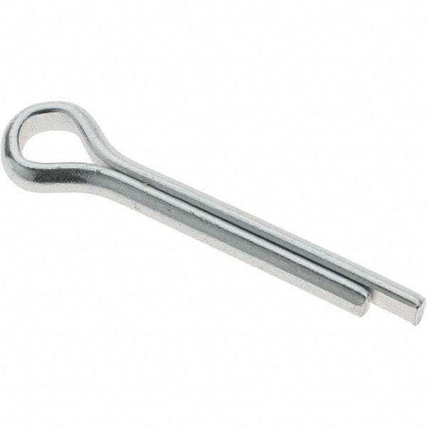 Value Collection - 1/4" Diam x 1-1/2" Long Extended Prong Cotter Pin - Grade 2, Zinc-Plated, Steel - Americas Industrial Supply