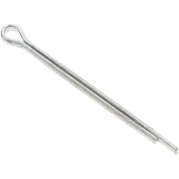 Value Collection - 1/8" Diam x 2" Long Extended Prong Cotter Pin - Grade 2, Zinc-Plated, Steel - Americas Industrial Supply