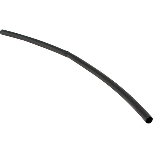 Value Collection - 12" Long Heat Shrink Electrical Tubing - Black - Americas Industrial Supply