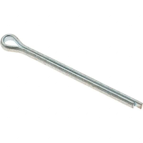 Value Collection - 1/8" Diam x 1-3/4" Long Extended Prong Cotter Pin - Grade 2, Zinc-Plated, Steel - Americas Industrial Supply