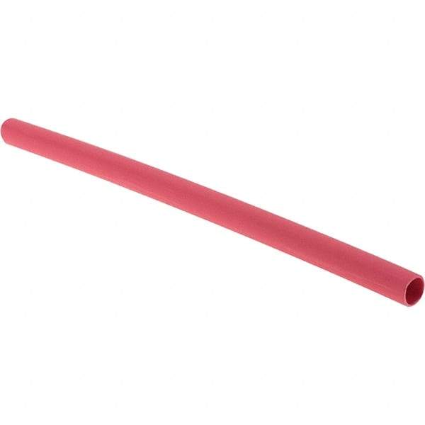 Value Collection - 6" Long Heat Shrink Electrical Tubing - Red - Americas Industrial Supply