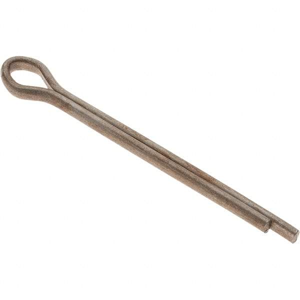 Value Collection - 1/8" Diam x 1-1/2" Long Extended Prong Cotter Pin - Grade 2, Zinc-Plated, Steel - Americas Industrial Supply