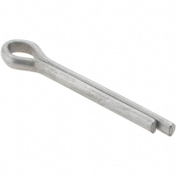 Value Collection - 1/8" Diam x 1" Long Extended Prong Cotter Pin - Grade 2, Zinc-Plated, Steel - Americas Industrial Supply