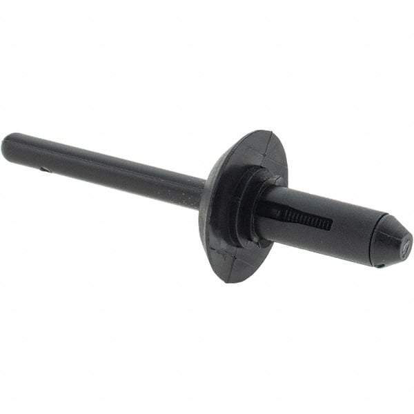 Made in USA - Large Flange Head Nylon Multi Grip Blind Rivet - 18mm Head Diam, - Americas Industrial Supply