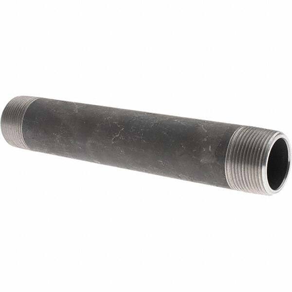 Value Collection - Black Pipe Nipples & Pipe Style: Welded Pipe Size: 1-1/4 (Inch) - Americas Industrial Supply