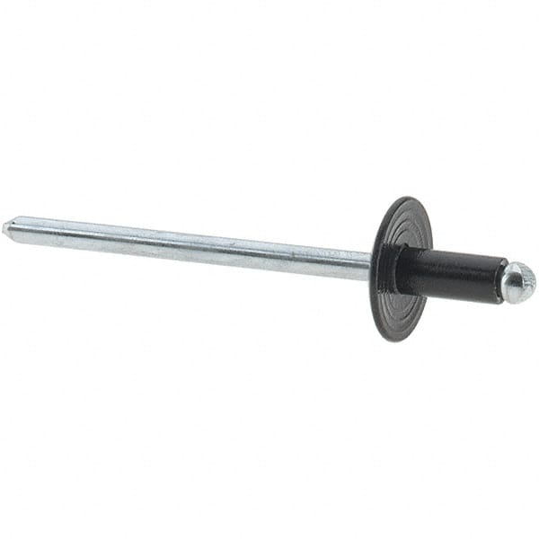 Value Collection - Steel Peel Blind Rivet - Steel Mandrel, 1/8" to 3/16" Grip, - Americas Industrial Supply