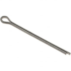 Value Collection - 3/32" Diam x 1-1/2" Long Extended Prong Cotter Pin - Grade 2, Zinc-Plated, Steel - Americas Industrial Supply