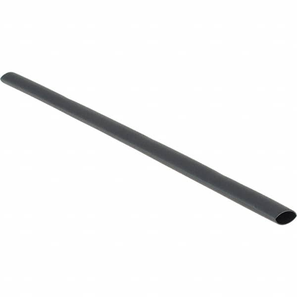 Value Collection - 12" Long Heat Shrink Electrical Tubing - Black - Americas Industrial Supply