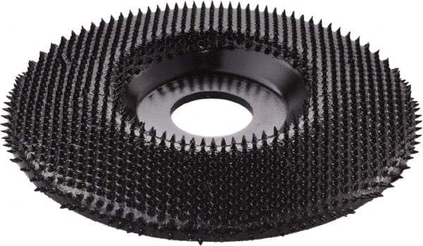 KUTZALL - 4-1/2" Wheel Diam, 7/8" Arbor Hole, Type 27 Depressed Center Wheel - Tungsten Carbide, 15,000 Max RPM - Americas Industrial Supply