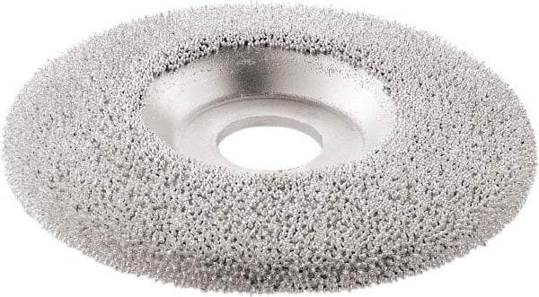 KUTZALL - 4-1/2" Wheel Diam, 7/8" Arbor Hole, Type 27 Depressed Center Wheel - Tungsten Carbide, 15,000 Max RPM - Americas Industrial Supply