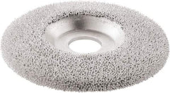 KUTZALL - 4-1/2" Wheel Diam, 7/8" Arbor Hole, Type 27 Depressed Center Wheel - Tungsten Carbide, 15,000 Max RPM - Americas Industrial Supply