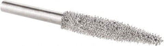 KUTZALL - 1/8" Cut Diam, 1/8" Shank Diam, Taper Head Burr - Carbide - Americas Industrial Supply