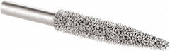 KUTZALL - 1/4" Cut Diam, 1/4" Shank Diam, Taper Head Burr - Carbide - Americas Industrial Supply