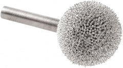 KUTZALL - 1" Cut Diam, 1/4" Shank Diam, Ball Head Burr - Carbide - Americas Industrial Supply