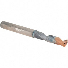 Walter-Titex - 5.6mm 140° Spiral Flute Solid Carbide Screw Machine Drill Bit - Double Coating Finish, Right Hand Cut, 28mm Flute Length, 66mm OAL, X-treme Plus Point, Straight Shank, Through Coolant - Americas Industrial Supply