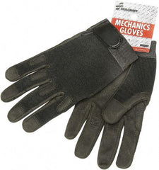 Ability One - Size XL Nylon/Spandura General Protection Work Gloves - For Mechanic's & Lifting, Uncoated, Hook & Loop Cuff, Full Fingered, Black, Paired - Americas Industrial Supply