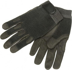 Ability One - Size S Nylon/Spandura General Protection Work Gloves - For Mechanic's & Lifting, Uncoated, Hook & Loop Cuff, Full Fingered, Black, Paired - Americas Industrial Supply