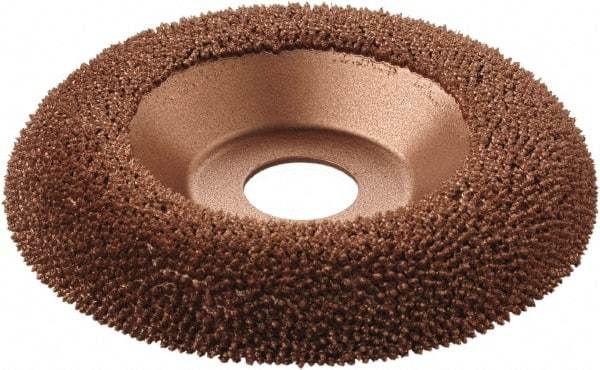 KUTZALL - 4-1/2" Wheel Diam, 5/8" Wheel Thickness, 7/8" Arbor Hole, Type 27 Depressed Center Wheel - Tungsten Carbide, 15,000 Max RPM - Americas Industrial Supply