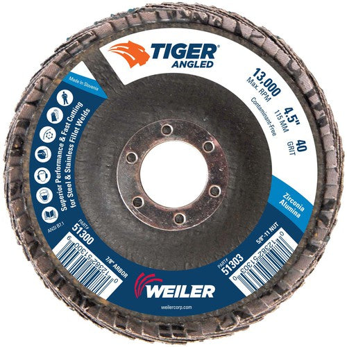 4 1/2 TIGER ANGLED ZIRC - Americas Industrial Supply