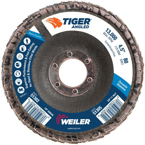 4 1/2 TIGER ANGLED ZIRC - Americas Industrial Supply