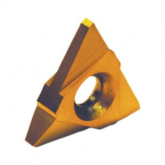 Tool-Flo - TNMA44 API Buttress Grade GP50D Edge Threading Insert - AlTiN Finish, 1/2" Inscribed Circle, Neutral Cut - Americas Industrial Supply