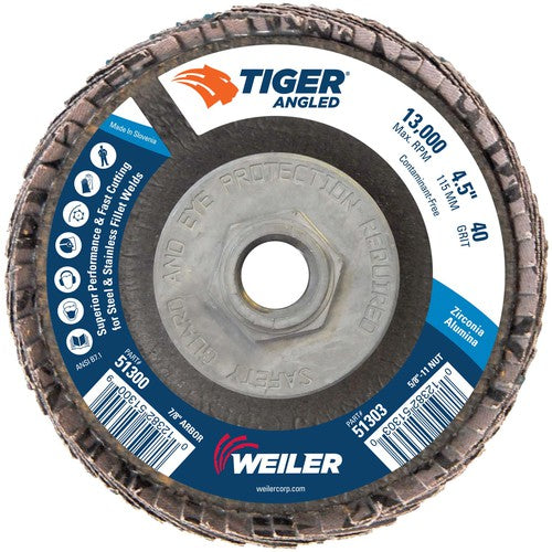 4 1/2 TIGER ANGLED ZIRC - Americas Industrial Supply