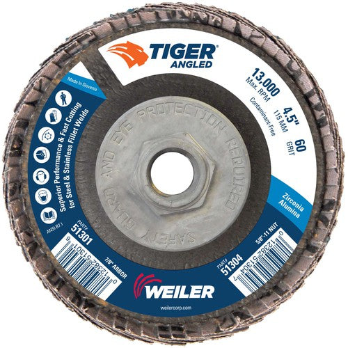 4 1/2 TIGER ANGLED ZIRC - Americas Industrial Supply