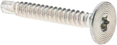 Value Collection - #10-16, Flat Head, Torx Drive, 1-1/2" Self Drilling Screw - Steel, Zinc-Plated Finish - Americas Industrial Supply