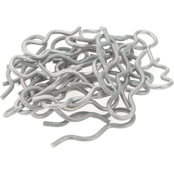Value Collection - 21/32" Groove, 1-13/16" Long, Stainless Steel Hair Pin Clip - 0.093" Clip Diam, 3/4" Shaft Diam, Grade 302 & 18-8 - Americas Industrial Supply