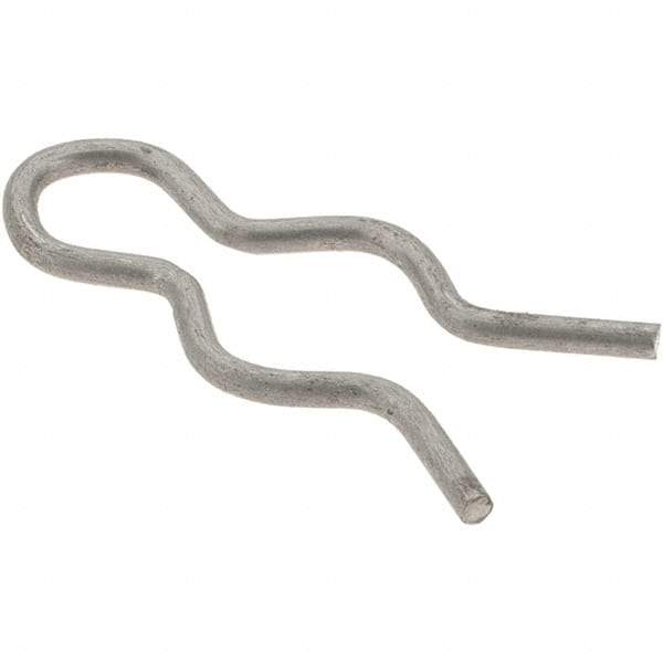 Value Collection - 5/16" Groove, 31/32" Long, Stainless Steel Hair Pin Clip - 0.052" Clip Diam, 3/8" Shaft Diam, Grade 302 & 18-8 - Americas Industrial Supply