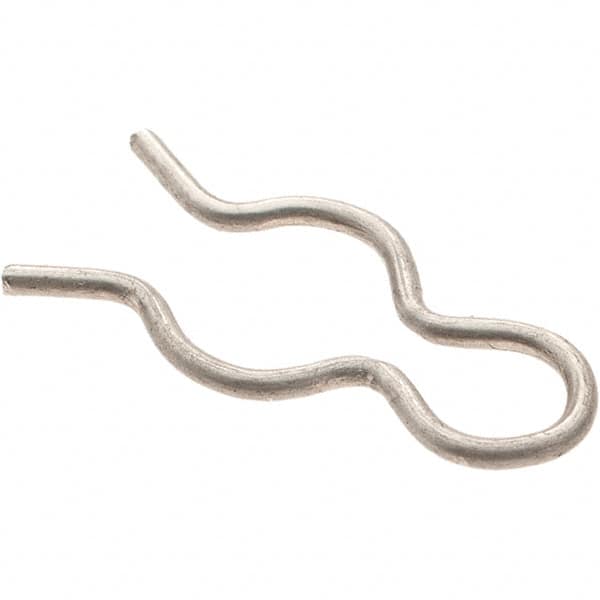 Value Collection - 7/32" Groove, 5/8" Long, Stainless Steel Hair Pin Clip - 0.033" Clip Diam, 1/4" Shaft Diam, Grade 302 & 18-8 - Americas Industrial Supply