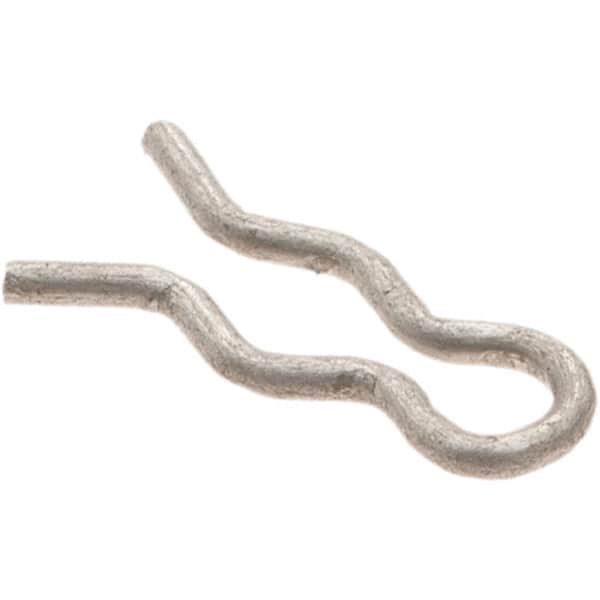Value Collection - 5/64" Groove, 5/16" Long, Stainless Steel Hair Pin Clip - 0.029" Clip Diam, 1/8" Shaft Diam, Grade 302 & 18-8 - Americas Industrial Supply