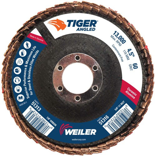 4 1/2 TIGER ANGLED CERAM - Americas Industrial Supply