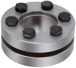 Climax Metal Products - M6 Thread, 50mm Bore Diam, 3.543" OD, Shaft Locking Device - 8 Screws, 19,380 Lb Axial Load, 3.543" OAW, 0.866" Thrust Ring Width, 1,590 Ft/Lb Max Torque - Americas Industrial Supply