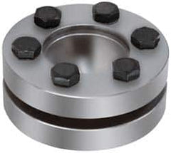 Climax Metal Products - M5 Thread, 16mm Bore Diam, 1.61" OD, Shaft Locking Device - 3 Screws, 2,210 Lb Axial Load, 1.61" OAW, 0.472" Thrust Ring Width, 58 Ft/Lb Max Torque - Americas Industrial Supply