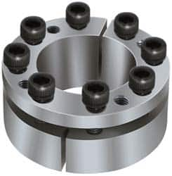 Climax Metal Products - M10 Thread, 3-7/16" Bore Diam, 5.118" OD, Shaft Locking Device - 9 Screws, 34,204 Lb Axial Load, 5.118" OAW, 0.945" Thrust Ring Width - Americas Industrial Supply