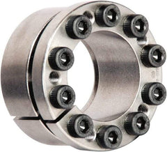 Climax Metal Products - M5 Thread, 28mm Bore Diam, 1-7/8" OD, Shaft Locking Device - 9 Screws, 7,916 Lb Axial Load, 2" OAW, 0.669" Thrust Ring Width, 4,363 Ft/Lb Max Torque - Americas Industrial Supply