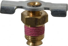 Value Collection - Steel Wing Nut Valve Drain Cock & Shutoff Valve - 1/8 Thread, 200 Max psi - Americas Industrial Supply