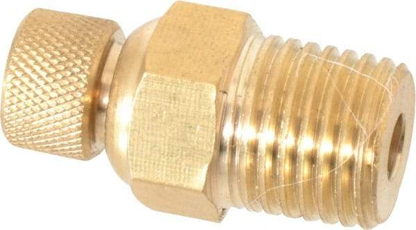 Value Collection - Brass Thumb-Screw Valve Drain Cock & Shutoff Valve - 1/4 Thread, 200 Max psi - Americas Industrial Supply