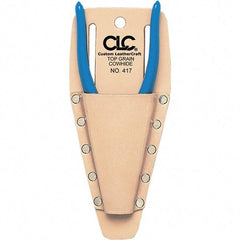 CLC - Pliers Holster with 1 Pocket - Leather, Natural (Color), 3" Wide x 6" High x 1" Deep - Americas Industrial Supply