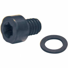 Tool-Flo - Torx Screw for Indexable Grooving & Threading - M5x0.8 Thread, For Use with Seats - Americas Industrial Supply