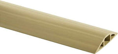 Hubbell Wiring Device-Kellems - 1 Channel, 5 Ft Long, 1/2" Max Compatible Cable Diam, Beige PVC On Floor Cable Cover - 3" Overall Width x 3/4" Overall Height, 3/4" Channel Width x 1/2" Channel Height - Americas Industrial Supply