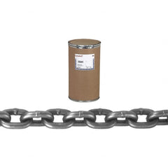 Campbell - 3/4" Welded Alloy Chain - 35,300 Lb Capacity, Grade 100, 100' Long, Bright Finish - Americas Industrial Supply