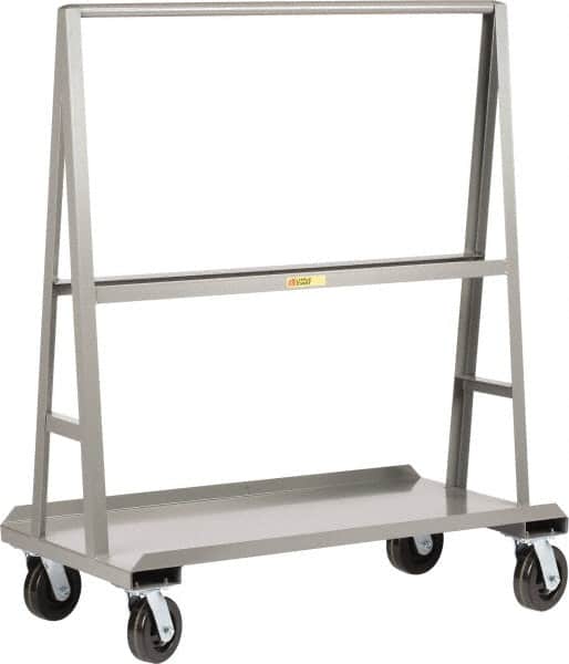 Little Giant - 2,000 Lb Capacity Steel Panel Truck - Steel Deck, 72" OAW, 0" Platform Length, Phenolic Casters - Americas Industrial Supply
