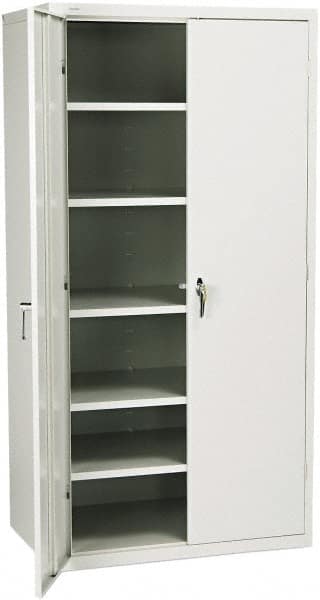 Hon - 5 Shelf Locking Storage Cabinet - Steel, 36" Wide x 24" Deep x 71" High - Americas Industrial Supply
